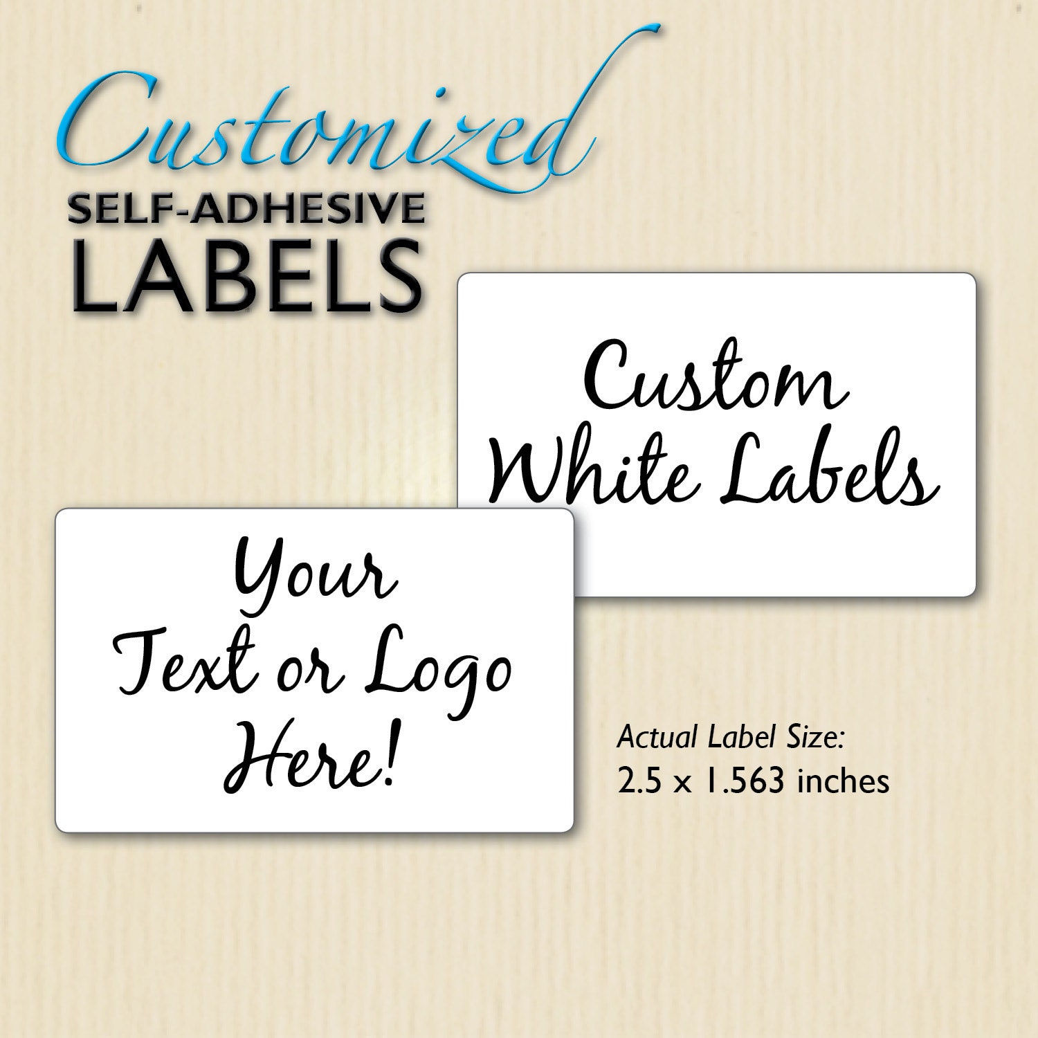 CUSTOM RECTANGLE LABELS, Etsy Shop Product Packaging, Personalized Sticker, Wedding Favor Label, Treat Bags, Soap Labels, Box Sticker, Jar