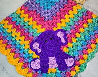 Crochet Elephant Baby Blanket Girl Baby Blanket Elephant Baby Blanket Baby Shower gift New Baby blanket for stroller car seat cover