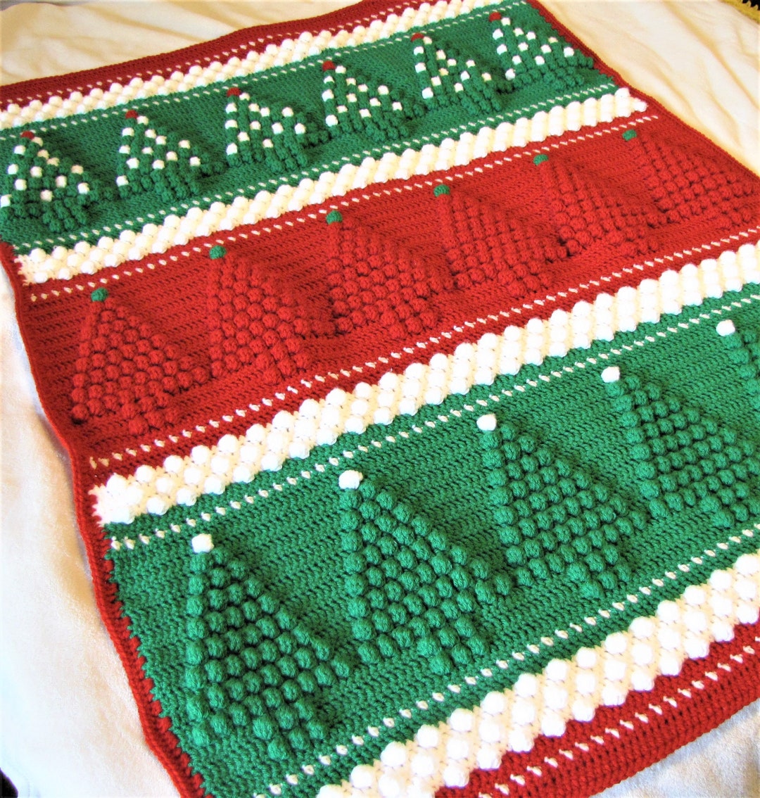 Crochet Christmas Baby Blanket for Christmas Baby Shower Gift Etsy