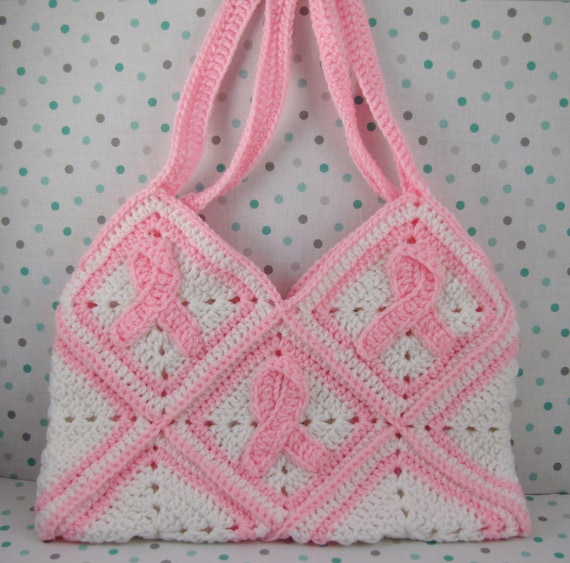 fiber spider granny square bag