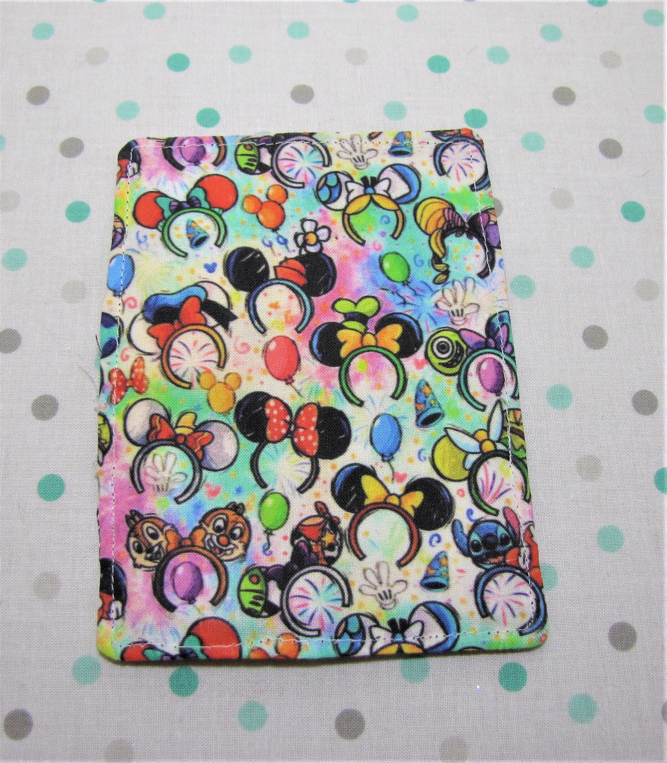 Card Holder Fabric Card Holder Disney Ears Credit Card Etsy