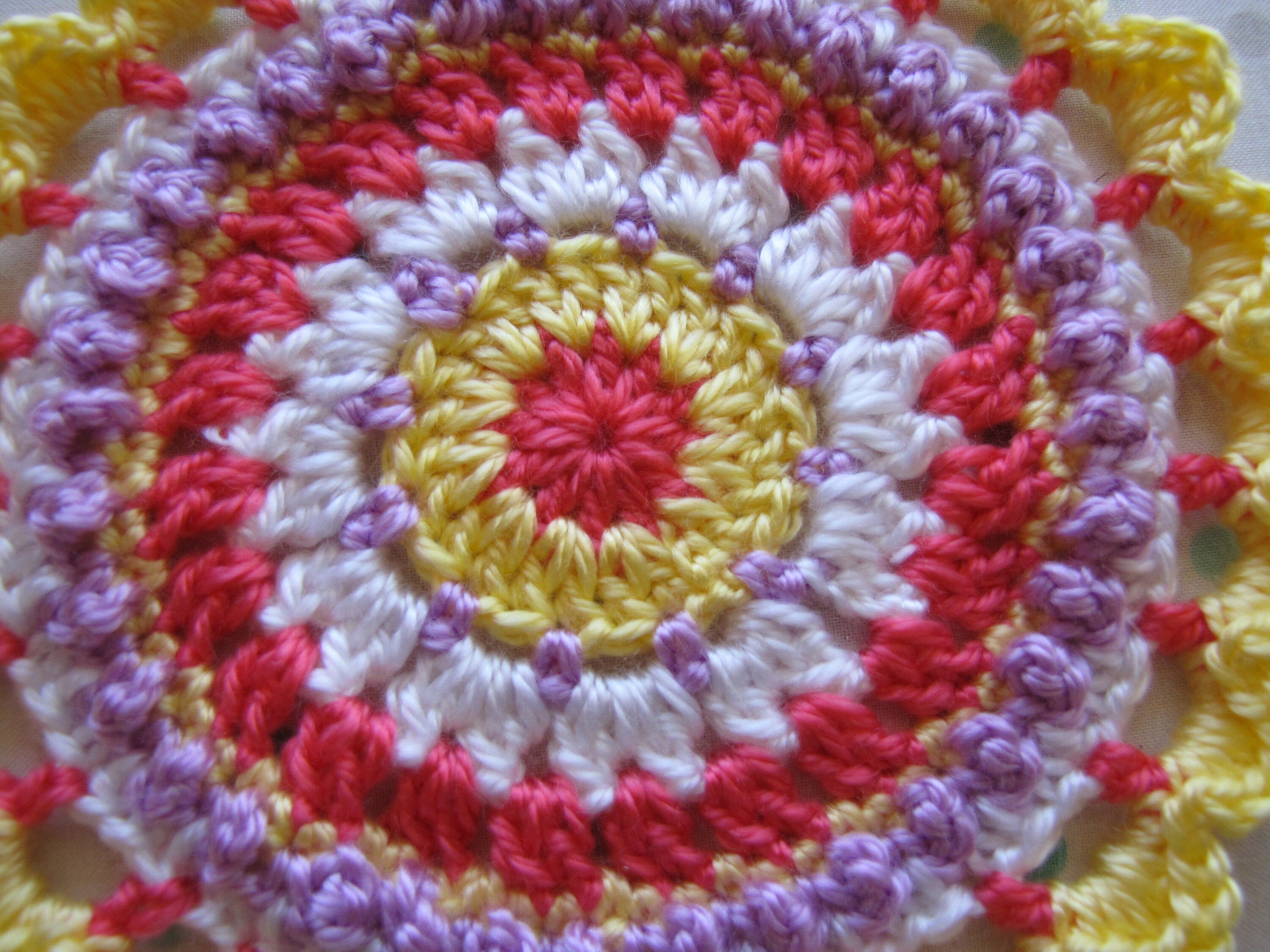 7 inch Doily Crochet Doily 7 inch Spring Mandala Spring - Etsy.de