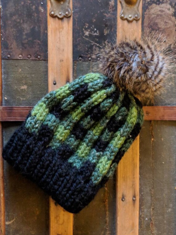 plaid winter hat