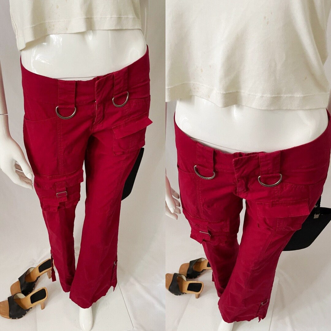 Y2K Vintage GUESS Low Waist Cargo Pants Etsy