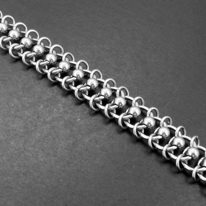 Chainmaille Stainless Steel Centipede Chain Choker Collar Necklace