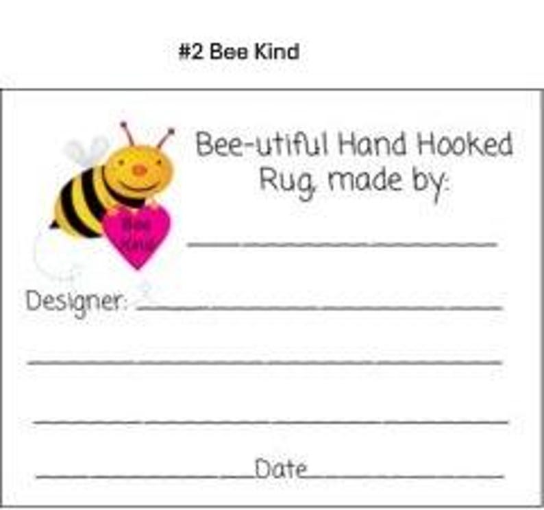Label Design For Rugs Choose From 19 Different Designs of Rug Labels for Finished Rugs (4.5 ...