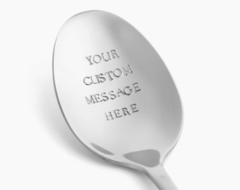 Personalized Spoon with Custom Message