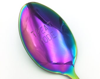 Rainbow Treat Mode Dinner Spoon • Stainless Steel