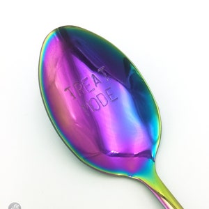 Rainbow Treat Mode Dinner Spoon • Stainless Steel