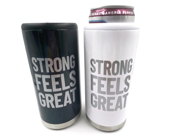 Skinny Can Cooler: Stainless Steel Insulated Drink Holder