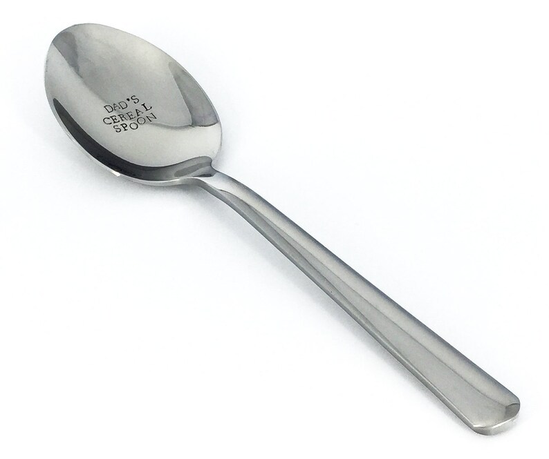 Dad's Cereal Spoon Mom's Cereal Spoon Gift for Dad Etsy
