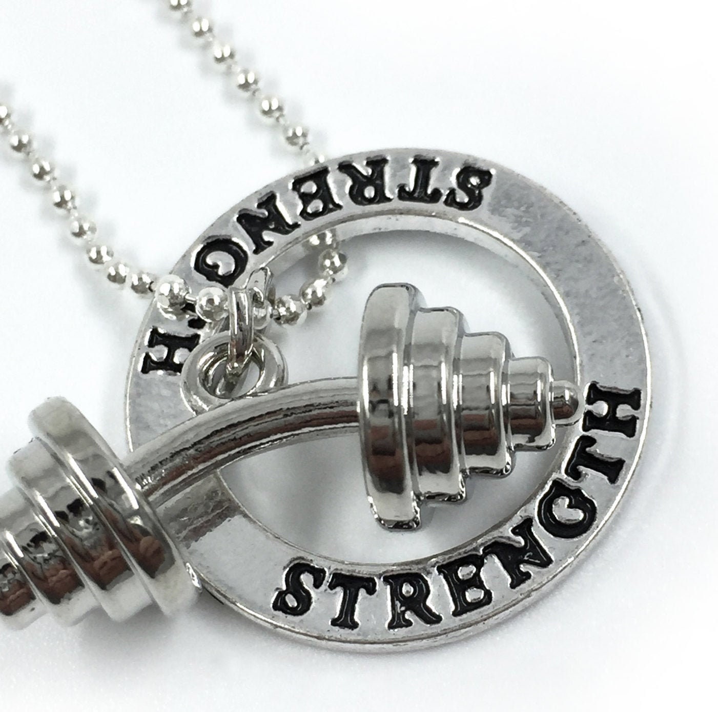 Strength Necklace With Fitness Jewelry Strength -