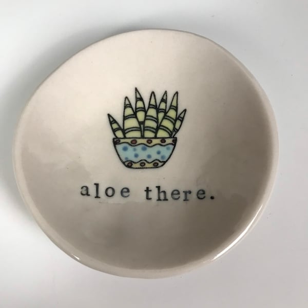 Aloe there trinket dish