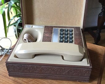 Retro Northem Telecom Telephone in a Case