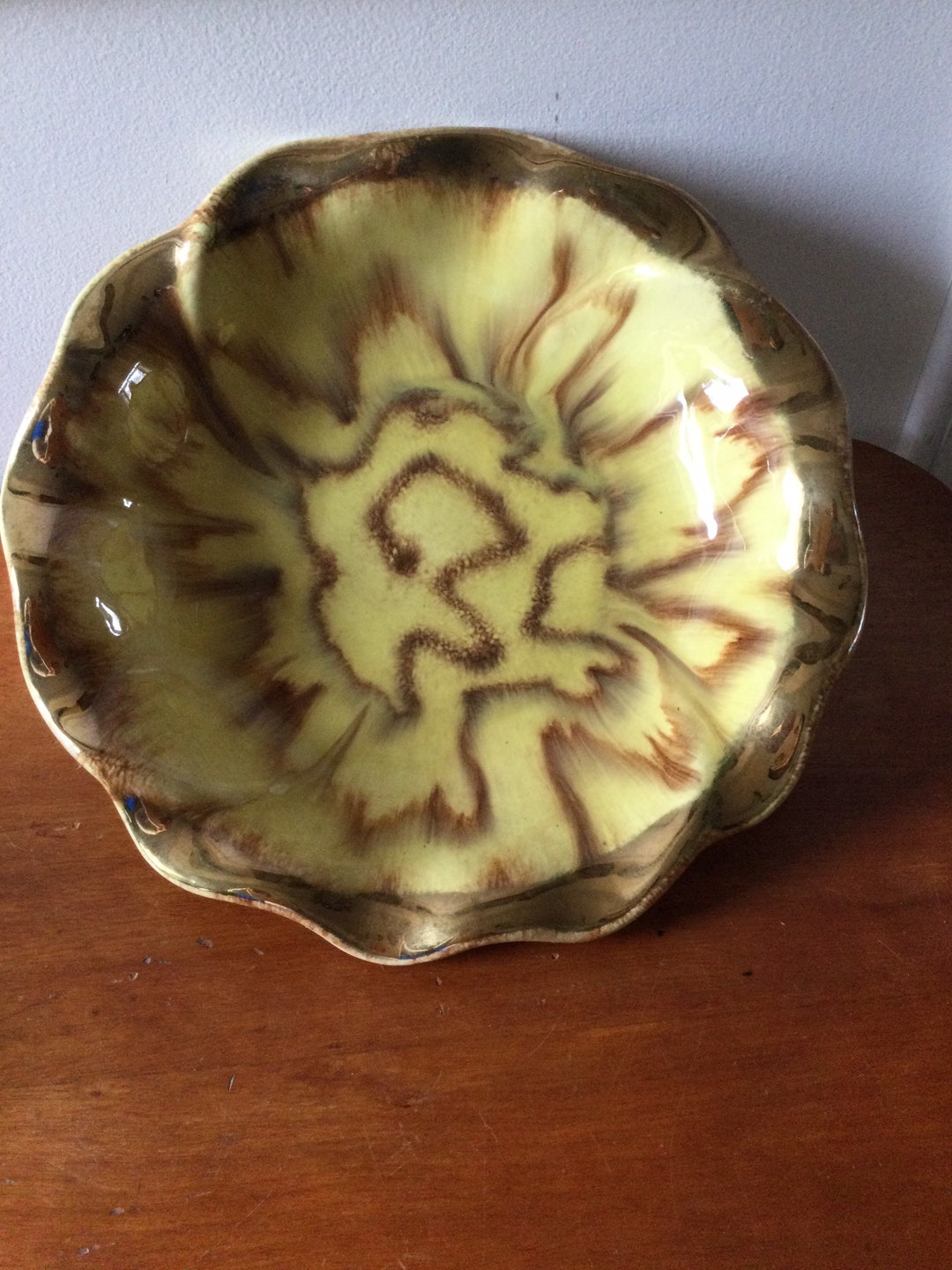 Vintage German Pottery Bowl, Signed Germany 429 Etsy