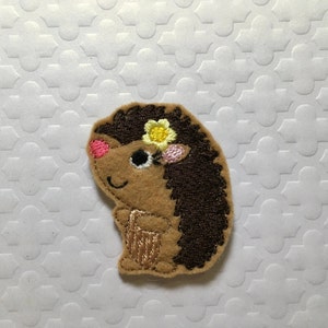 Cute girly hedgehog feltie