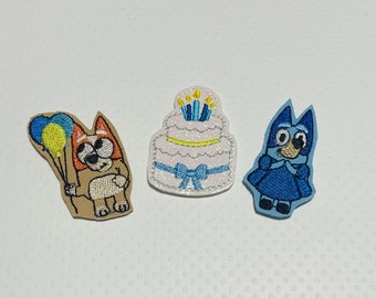 Dog cartoon felties, birthday felties, balloons feltie , vinyl felties