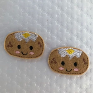 Baked Potato Feltie, set of 4