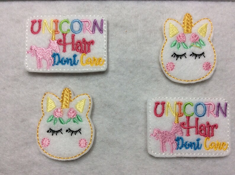 Unicorn Feltie, Unicorn Hair Feltie, Two to Choose image 2