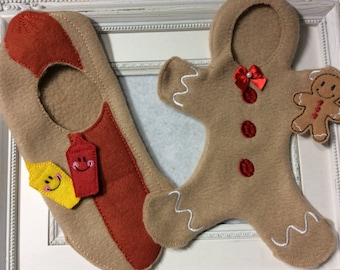 Outfit for One of Santa's elves Gingerbread or Hot Dog