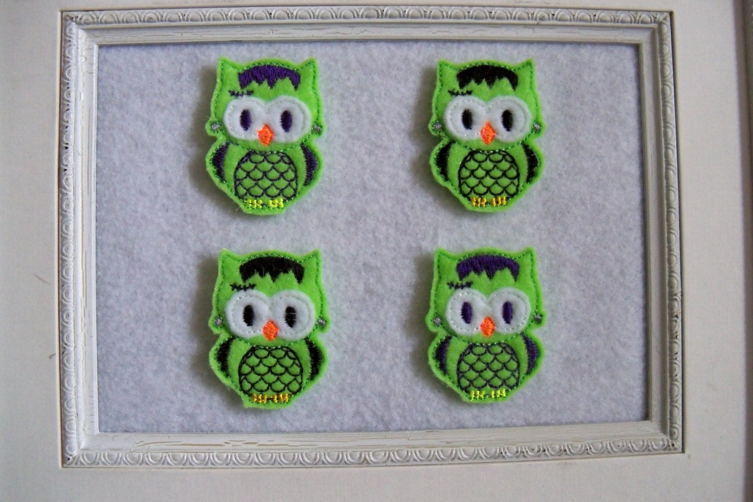 Frankenstien Owl Feltie, Hallowee Feltie,