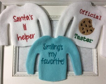 Sweater to fit one of Santa's elves, Three to Choose Name is included