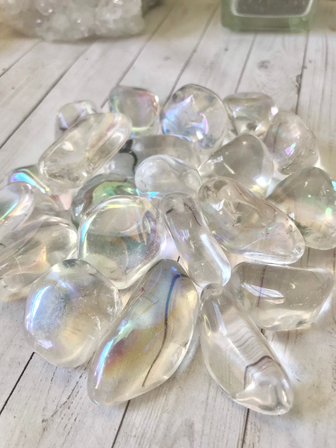 angel aura quartz raw