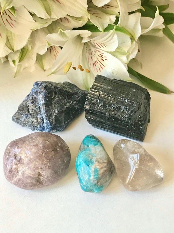 Crystals for EMF Protection EMF Protection Crystal Set
