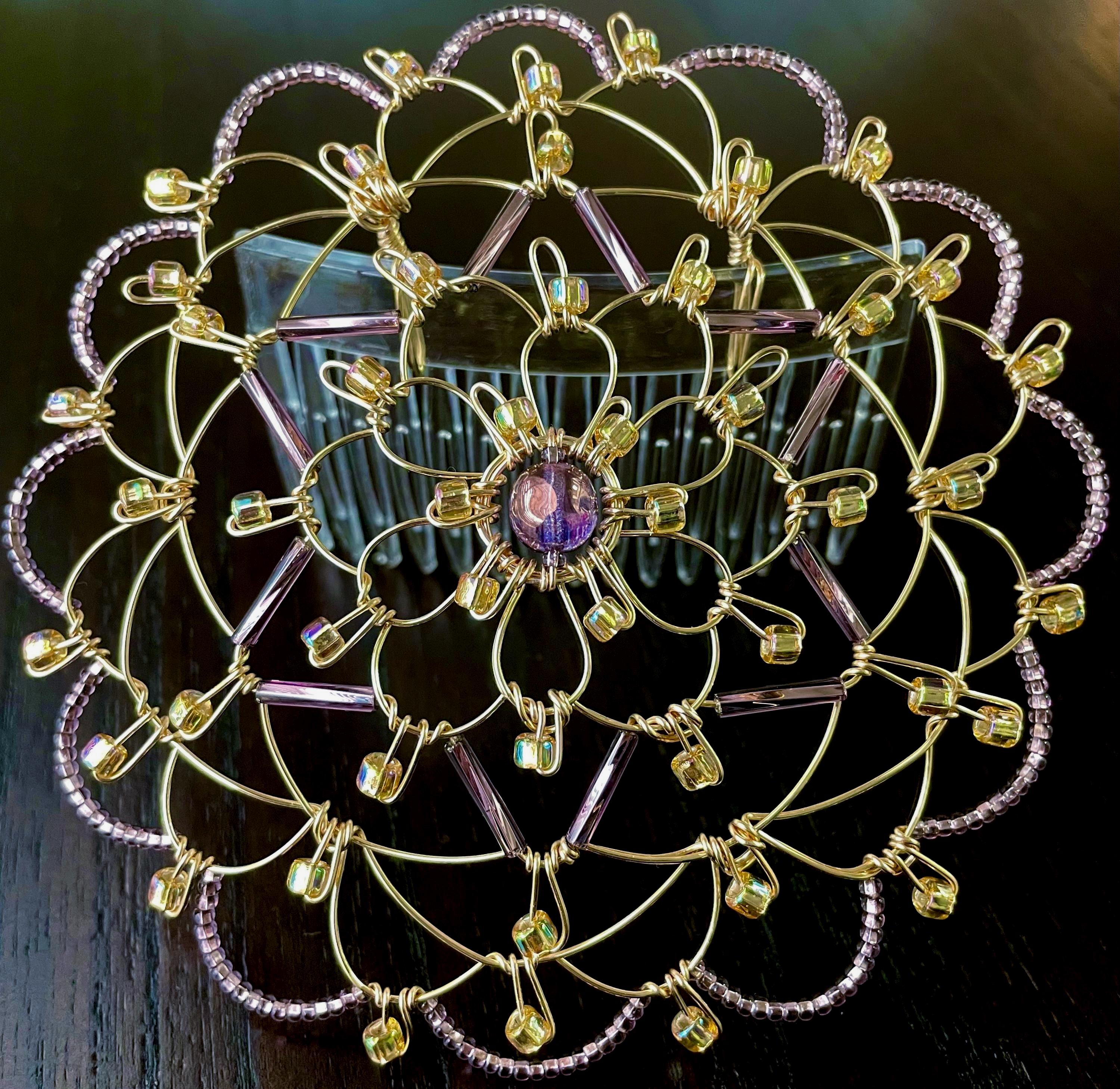 Amethyst and Gold Star of David Women display picture 2