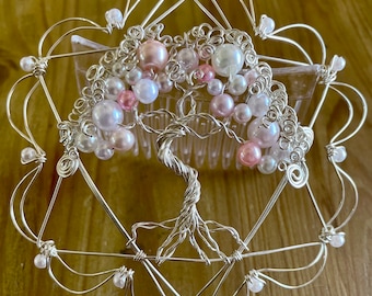 Women's Pearl Etz Chaim Star of David Wire Kippah