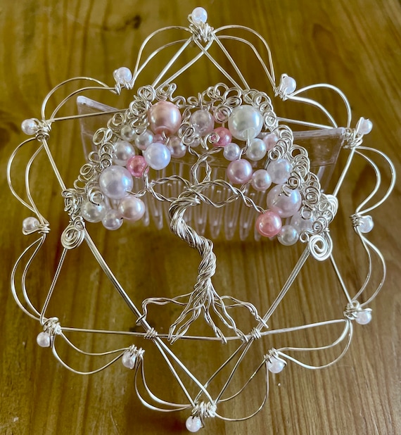 Women's Pearl Etz Chaim Star of David Wire Kippah
