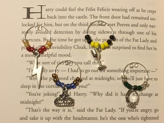 15 Pieces Silver Harry Potter Charm Collection Engraved Message Charm