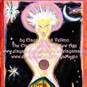 Proposicion de Poster* Arte de mi Tarot Elfico de la Nueva Era* "Isis: La Sacerdotista"