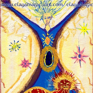 Carte de la Force, de mon Tarot Elfique du Nouvel Age