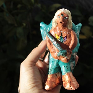 SALE* Archangel Michael Clay Statue