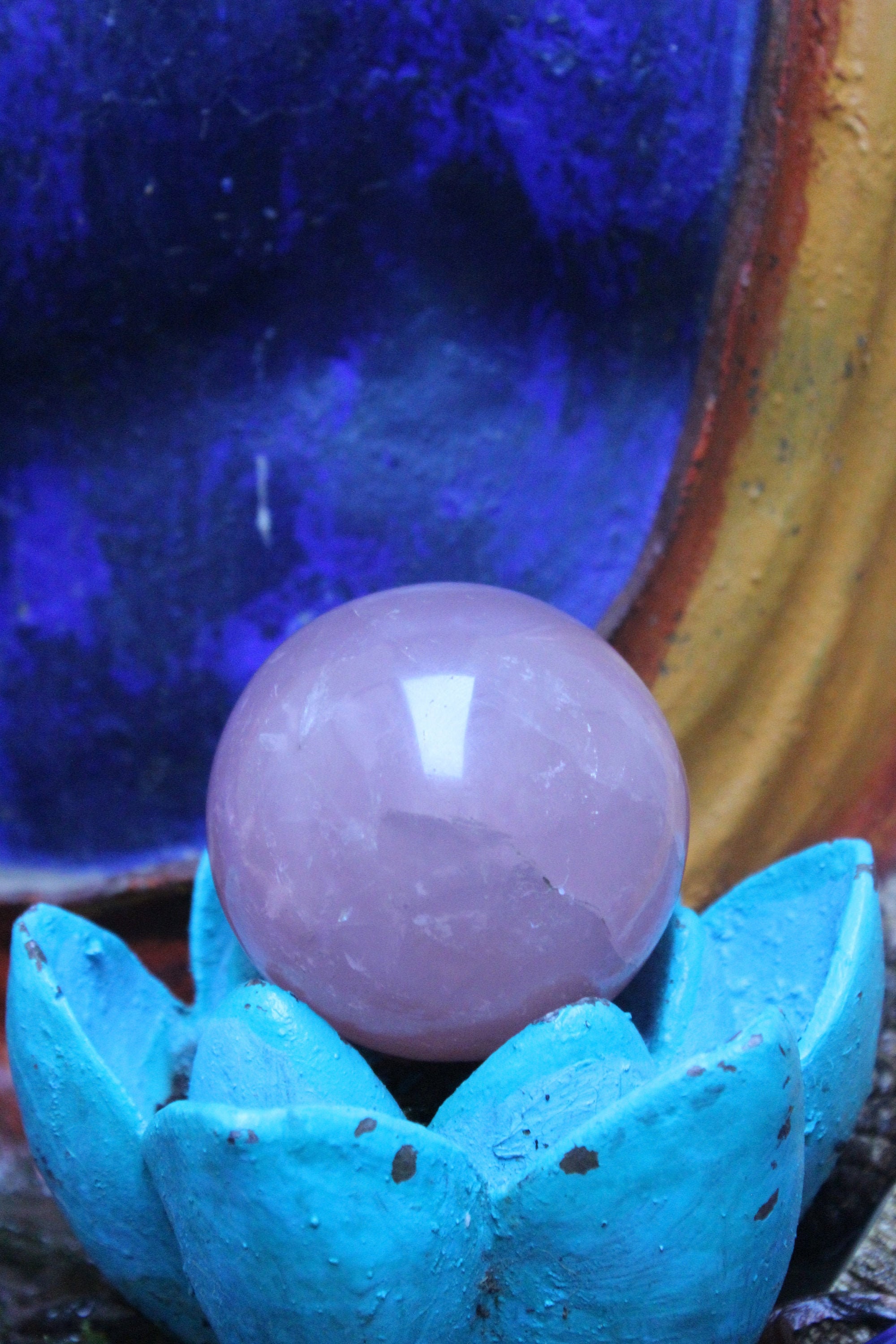 Solde Sphere Quartz Rose Amour Divin