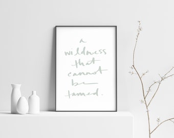 A Wildness that Cannot Be Tamed artwork (digital download)