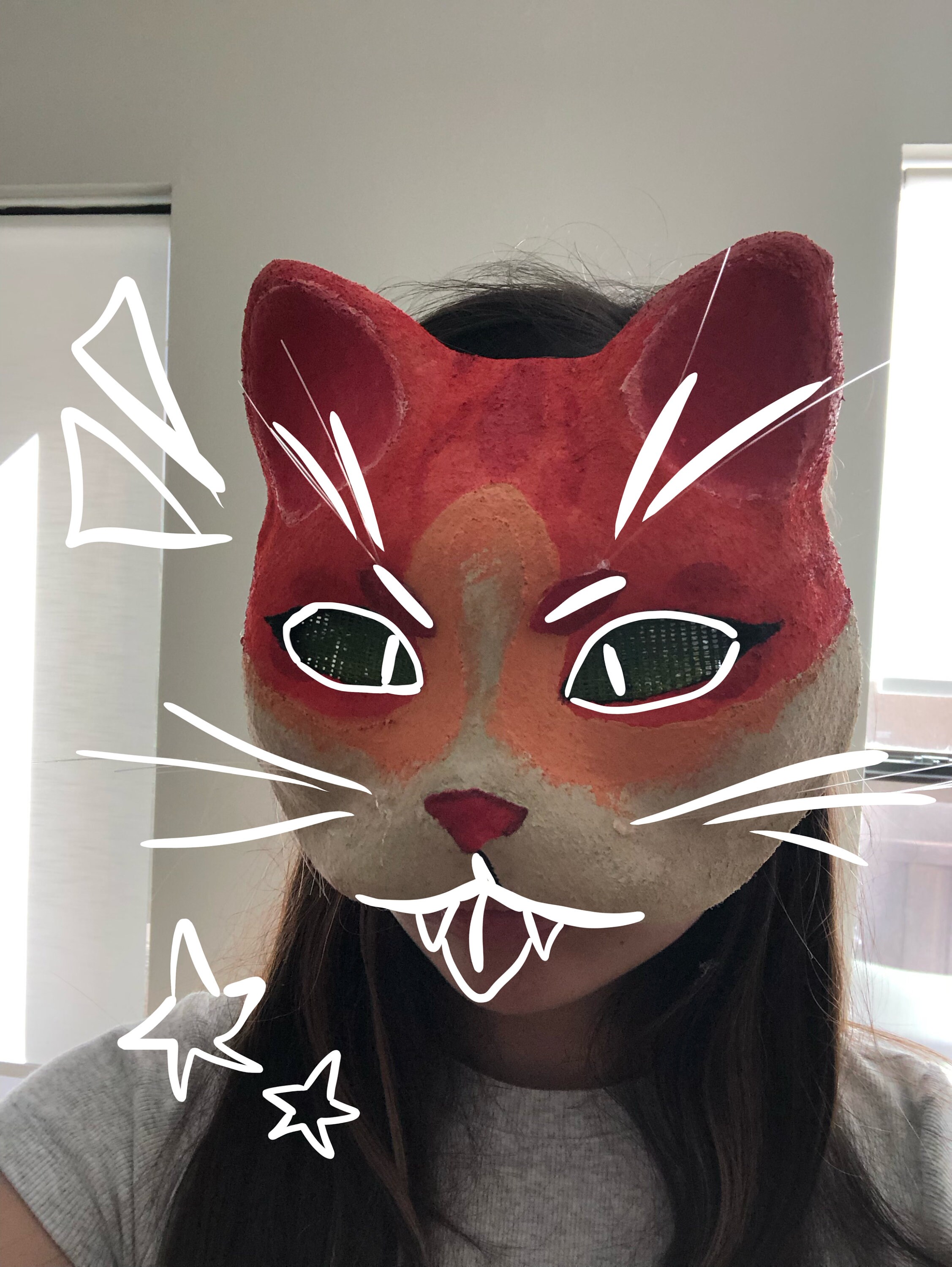 Therian Cat Mask MADE TO ORDER 