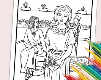 Jehu Becomes King Printable Coloring Pages Bible Coloring Etsy