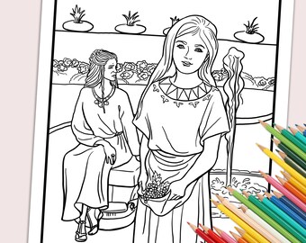 Jehu Becomes King Printable Coloring Pages Bible Coloring Etsy