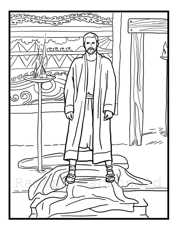 Jehu Becomes King Printable Coloring Pages Bible Coloring Etsy