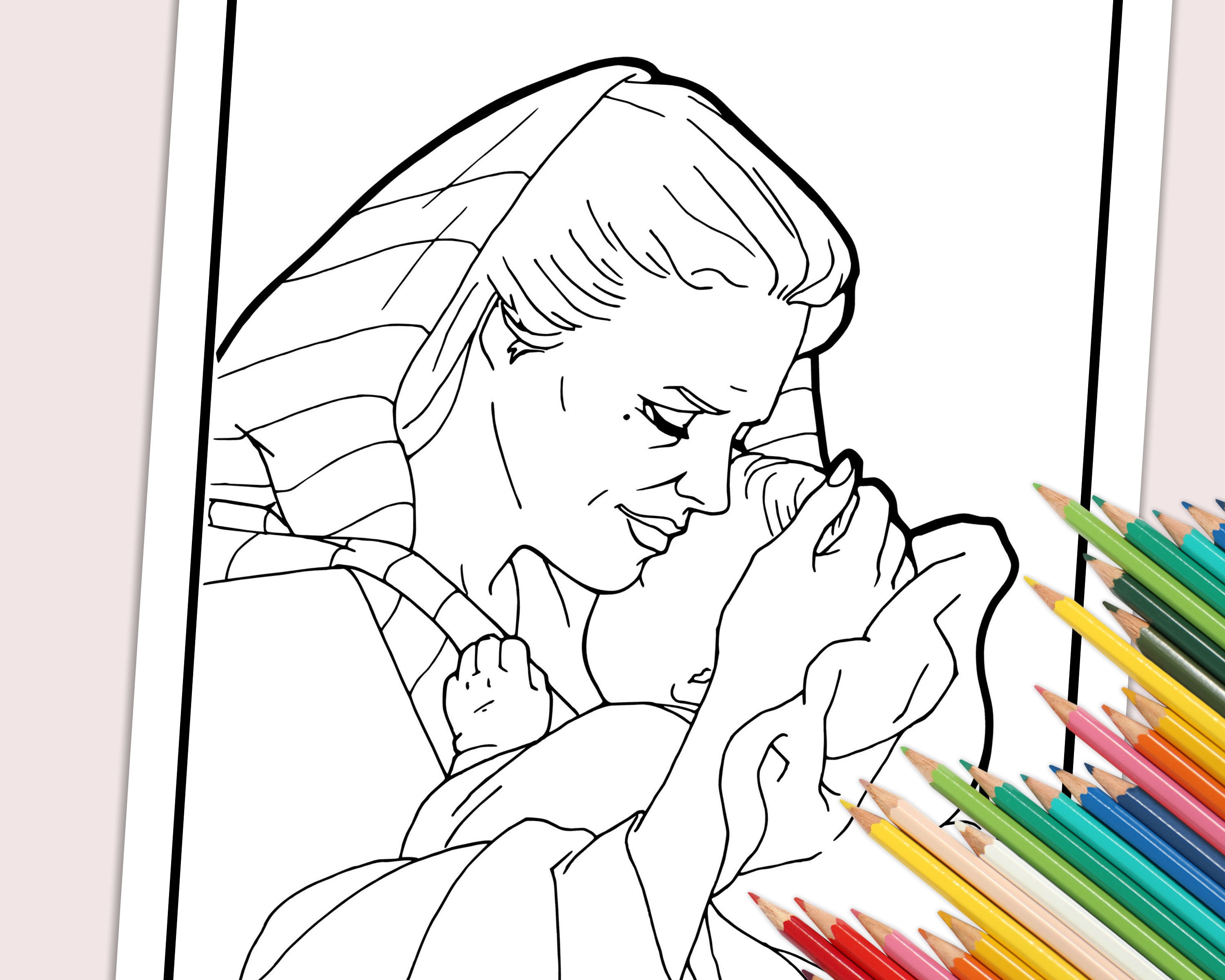Hannah and Samuel Printable Coloring Pages Bible Coloring | Etsy