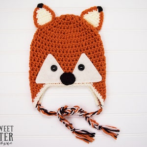 Crochet Pattern, Crochet Hat Pattern, Crochet Fox Pattern, Crochet Beanie Pattern, Crochet Animal Hat Pattern, Crochet Fox, Crochet Woodland