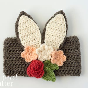 Crochet Pattern, Crochet Headband Pattern, Crochet Bunny Pattern, Crochet Easter Pattern, Crochet Bunny Headband Pattern image 1