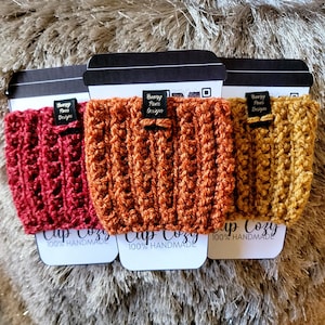 Coffee cozy,gift for him coffee lover gift, thank you gift, random act of kindness, stocking stuffer, ice coffee cozy, cozy cup, handmade