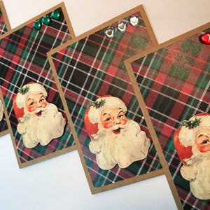 Cartoline e buste di Natale con sigilli per buste, set di cartoline di Natale, biglietti e buste natalizi fatti a mano, in bianco, Set di 6