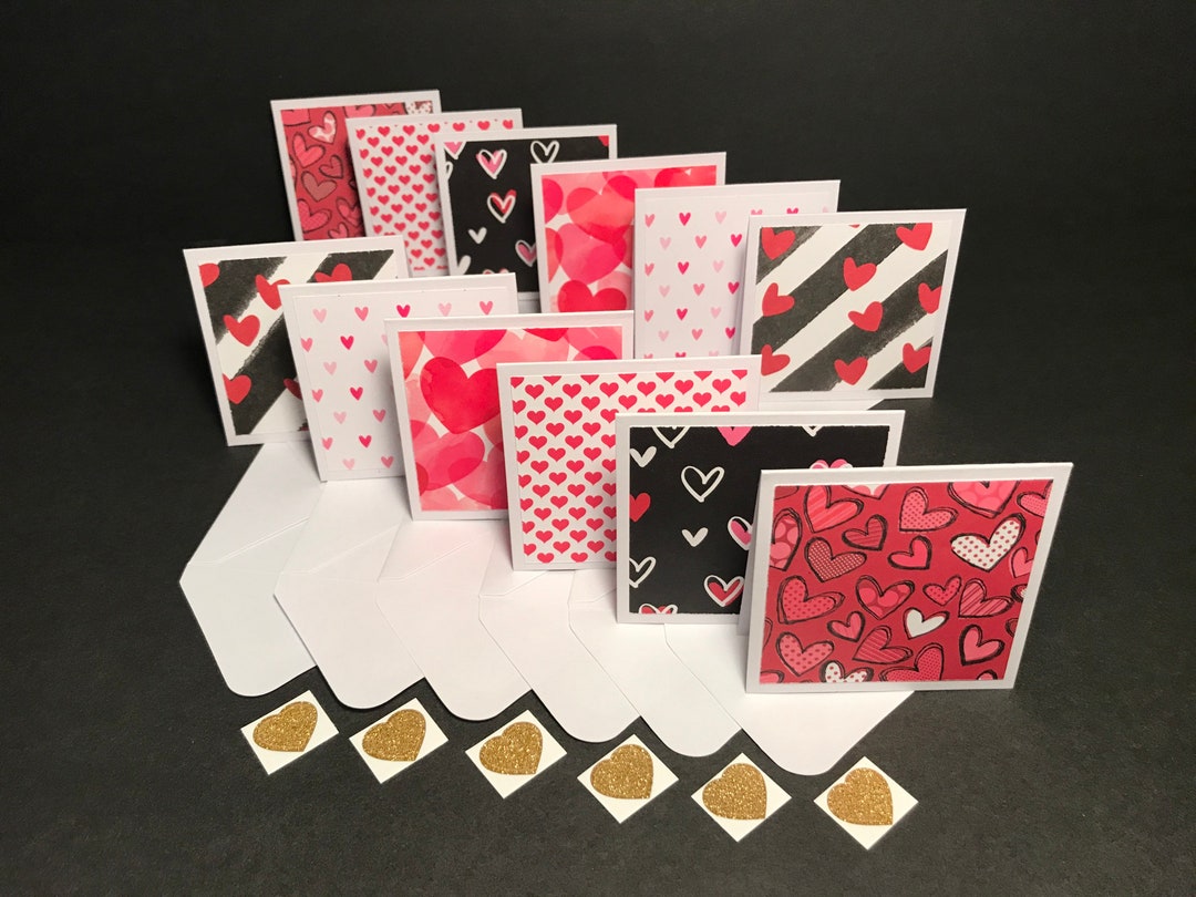 3x3 Mini Cards and Envelopes With Envelope Seals Mini Cards Etsy
