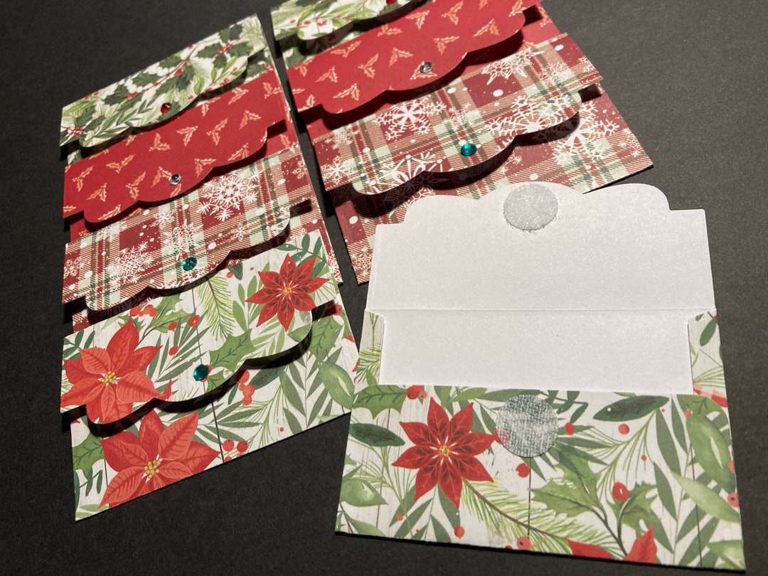 Christmas Gift Card Holders, Christmas Gift Card Envelopes, Small