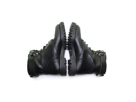 90s combat boots motorcycle boots ITALIAN Leather… - image 7