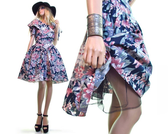 80s prom dress / vintage prom dress / 1980s prom d